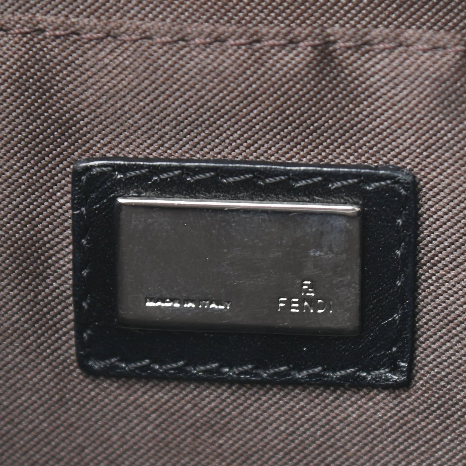 Fendi Zucchino Medium Chef Hobo Black 6 of 10