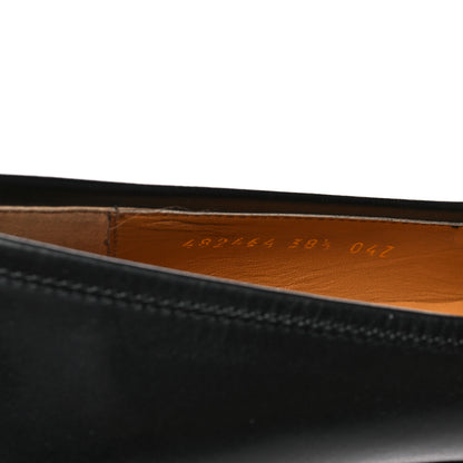 Gucci Calfskin Womens Jordaan Loafers 38.5 Black 8 of 9