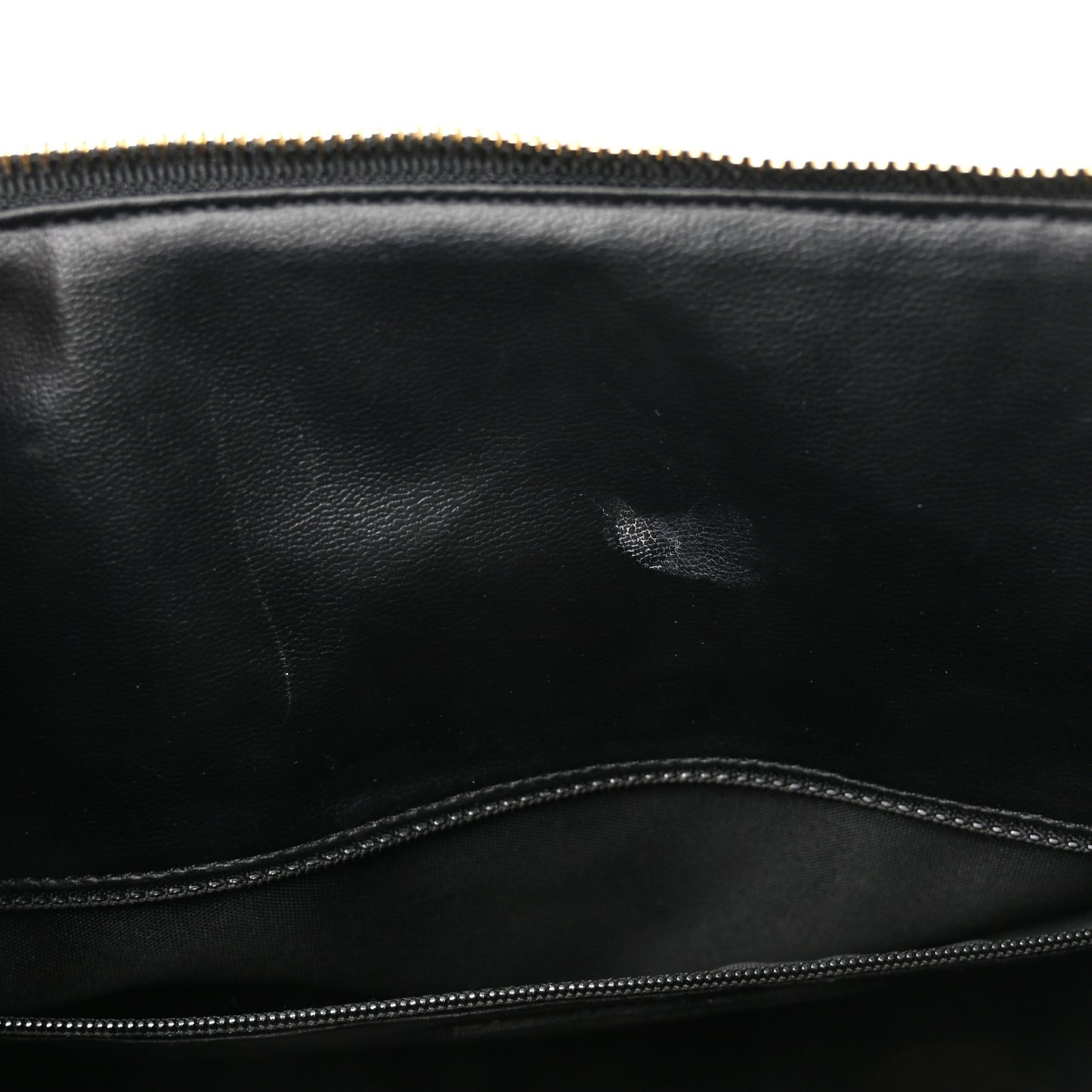 Calfskin Diamond Stitched Duffle Bag Black