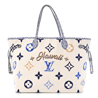 Louis Vuitton Monogram Canvas By The Pool Hawaii 2.0 Neverfull GM Blue 1 of 11