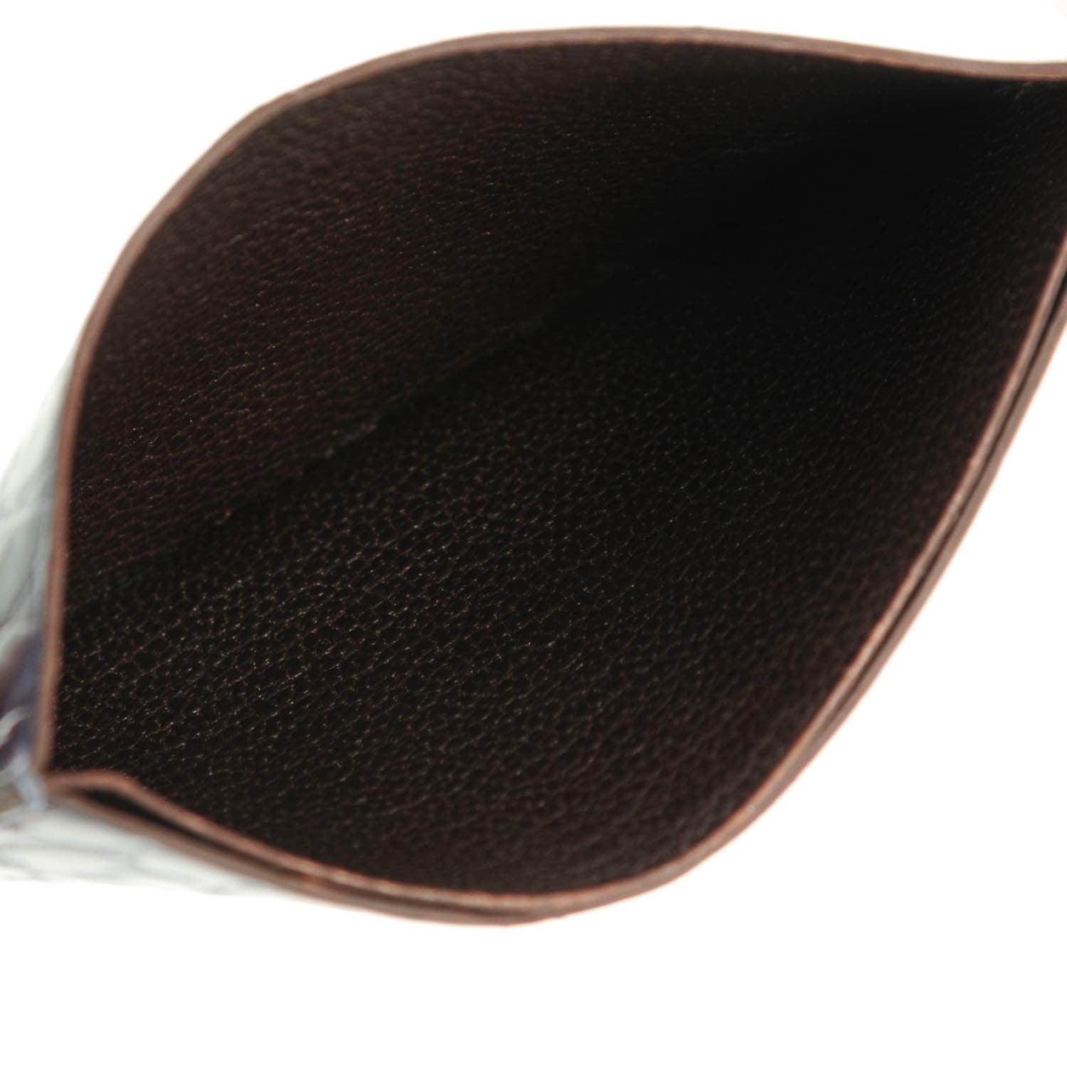 Hermes Matte Alligator Matte Petit H Card Case Bleu De Malte 5 of 6