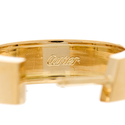 Cartier 18K Yellow Gold 2 Diamond 5.5mm LOVE Hoop Earrings 4 of 7