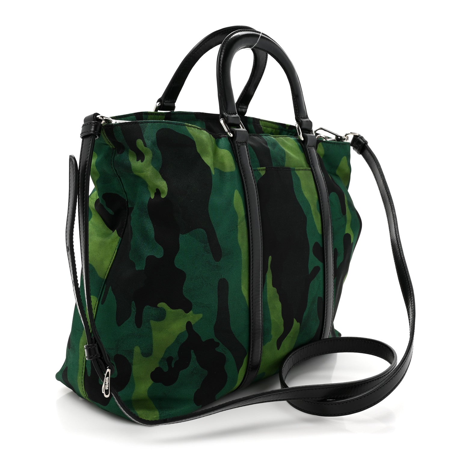Prada Tessuto Nylon Camouflage Tote Prato 3 of 9