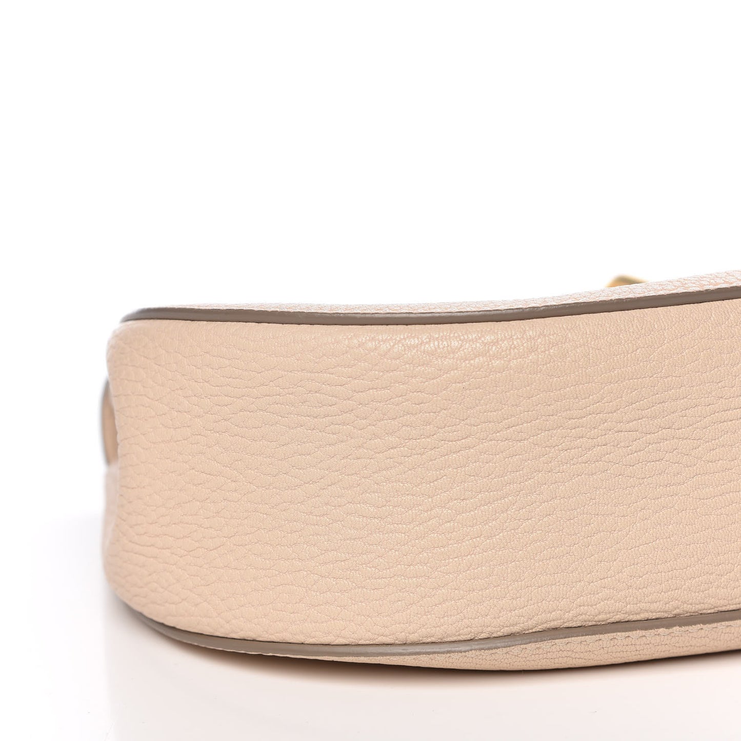 Grained Lambskin Mini Drew Shoulder Bag Abstract White