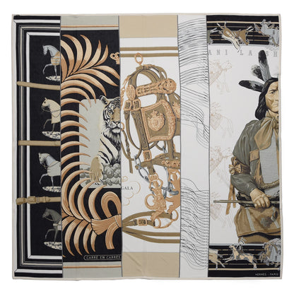 Hermes Silk Jersey Carre En Carres Scarf 90 1 of 10