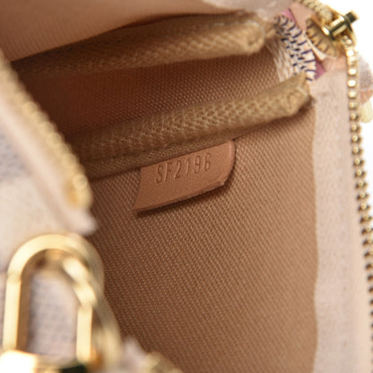 Louis Vuitton Damier Azur 2016 Christmas Animation Mini Pochette Accessories 7 of 8