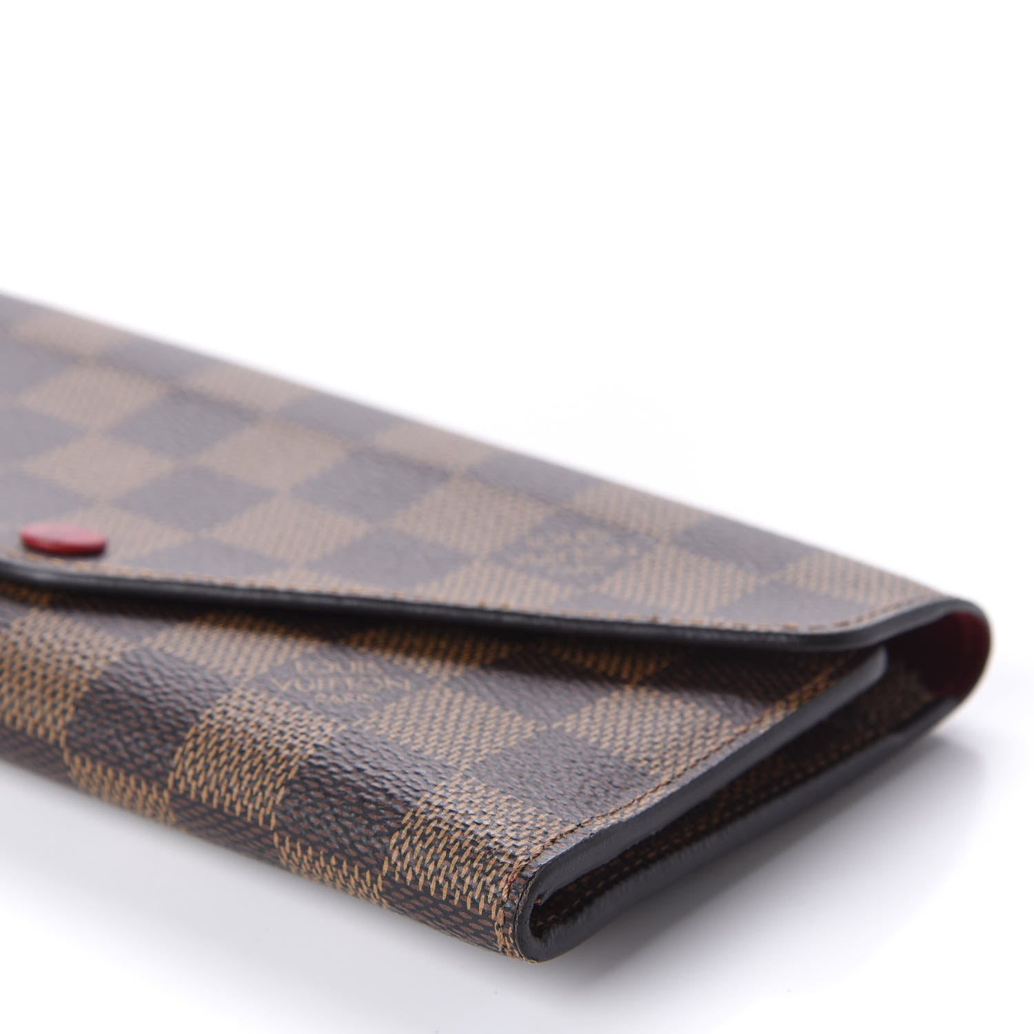 Louis Vuitton Damier Ebene Josephine Wallet Red 7 of 9
