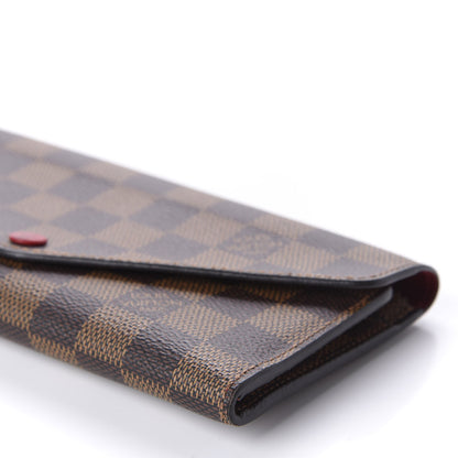 Louis Vuitton Damier Ebene Josephine Wallet Red 7 of 9