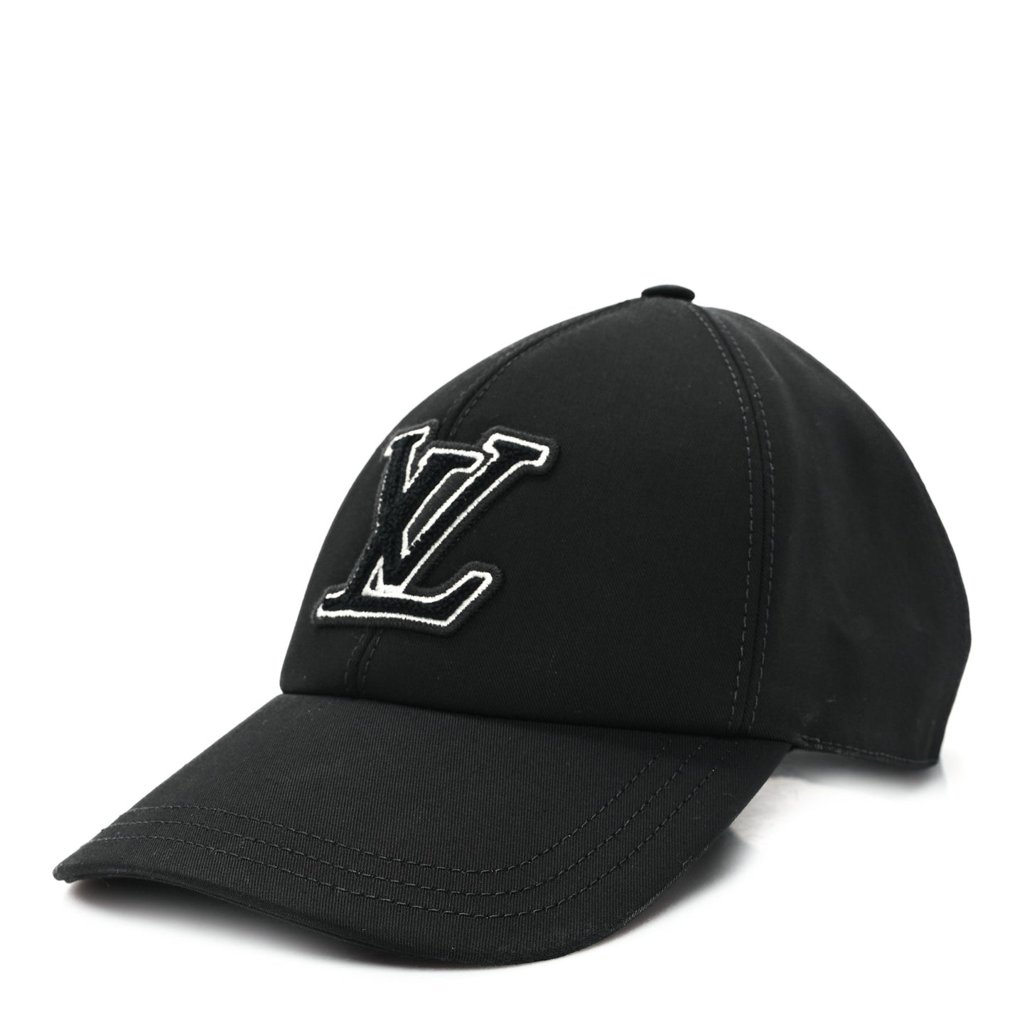 Cotton LV Signature Cap M Black