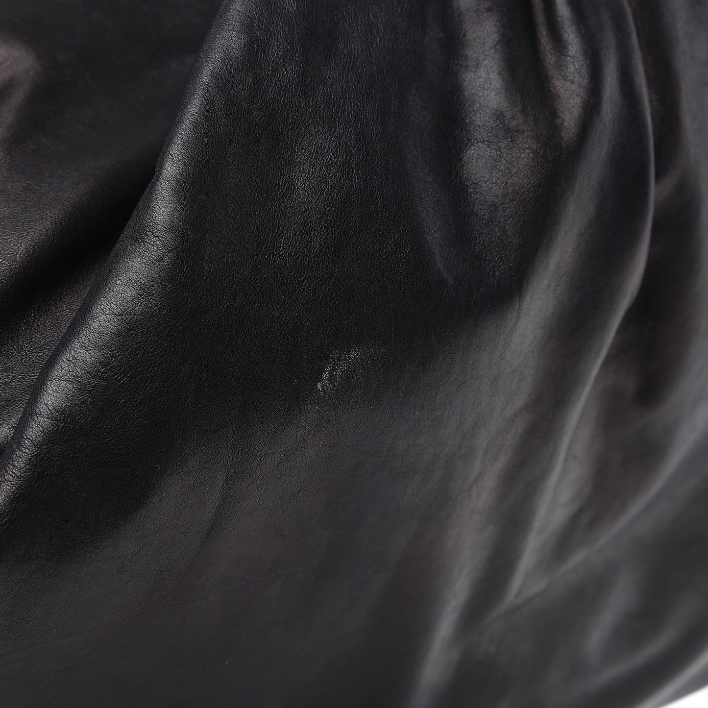 Lambskin Large Rock and Chain Hobo Black
