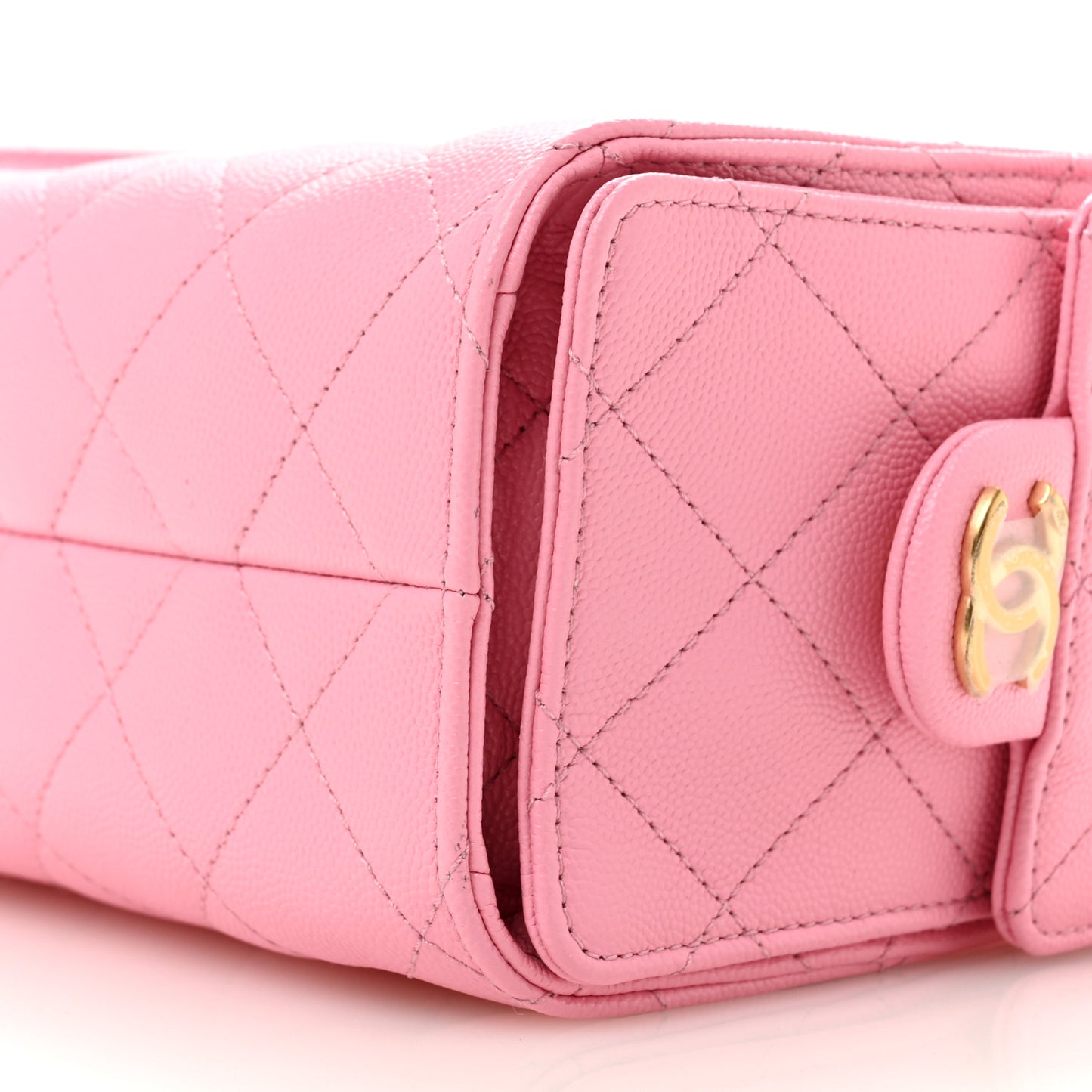 Caviar Quilted Mini Chanel 25 Handbag Pink