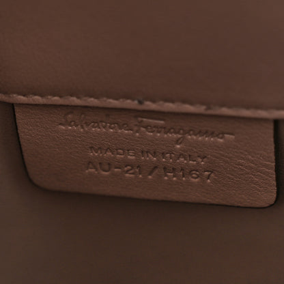 Salvatore Ferragamo Smooth Calfskin Large The Studio Bag Caraway Seed 6 of 14