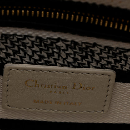 Christian Dior Canvas Embroidered Jardin Botanique Medium Lady D-Lite White Multicolor 6 of 12