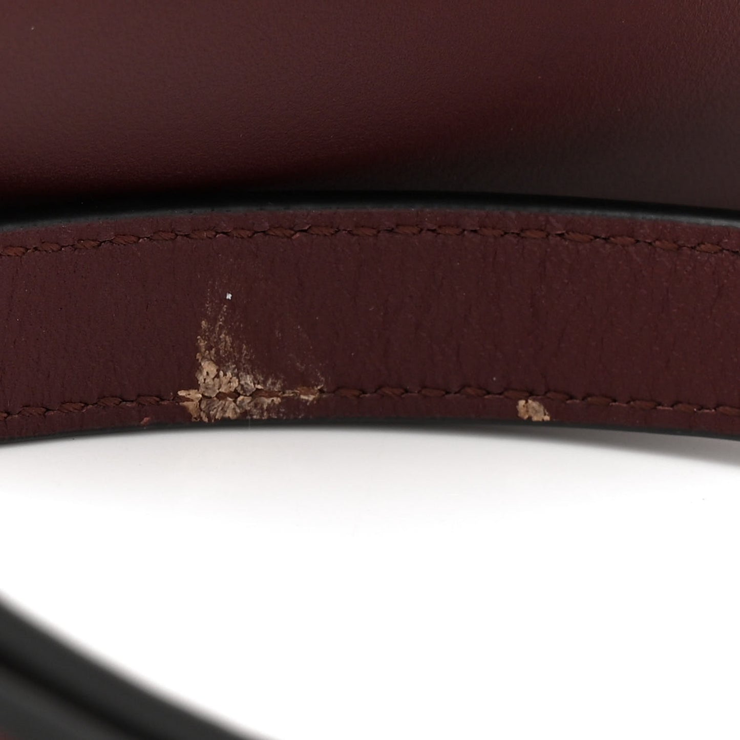 Calfskin Small West End Top Handle Bag Burgundy
