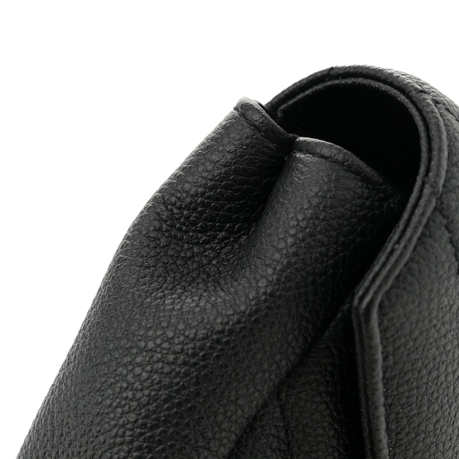 Saint Laurent Grained Calfskin Matelasse Chevron Classic Monogram Baby Chain Bag Black 11 of 11