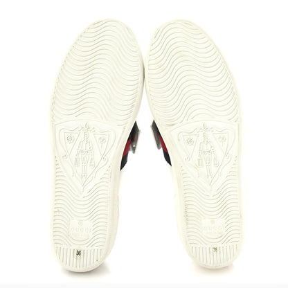 Gucci Calfskin Sequins Web Game Logo Womens Ace Sneakers 36 White 5 of 9