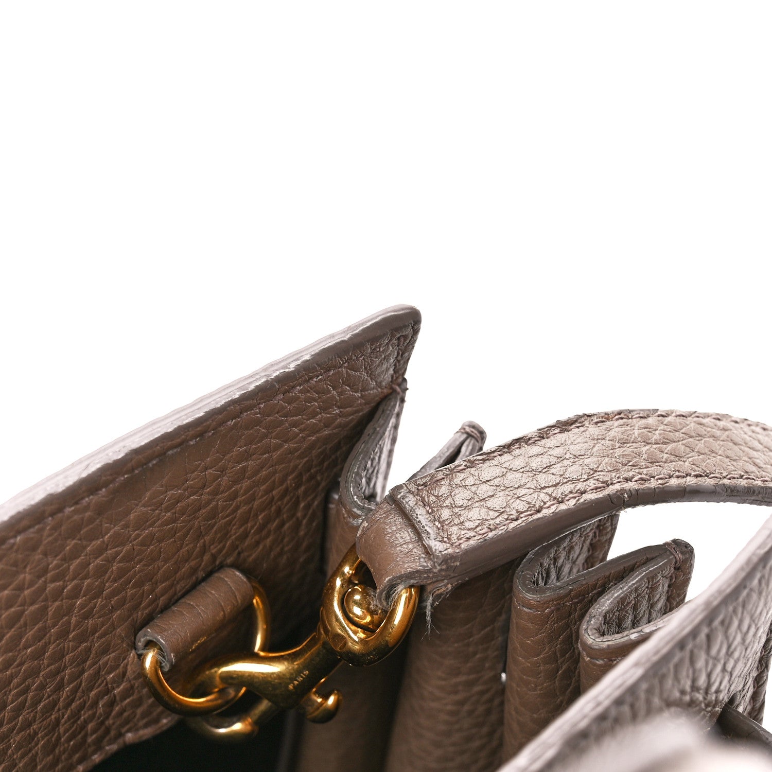 Saint Laurent Grained Calfskin Nano Sac De Jour Poudre Taupe 14 of 16