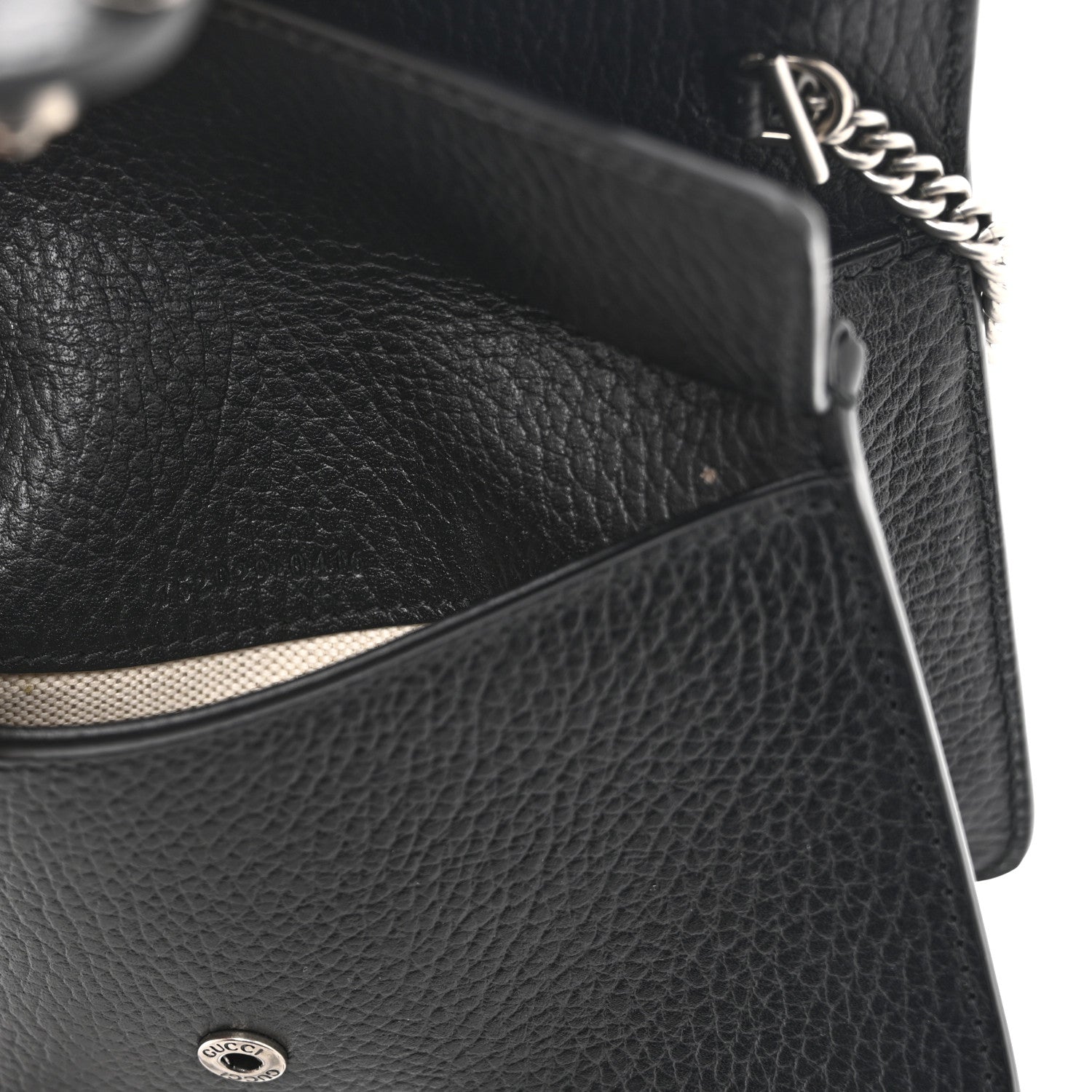 Gucci Dollar Calfskin Crystal Mini Dionysus Top Handle Bag Black Crystal 7 of 10