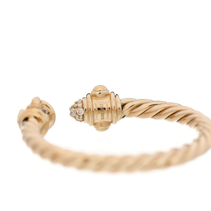 David Yurman 18K Yellow Gold Diamond Renaissance Ring 51 5.75 3 of 4