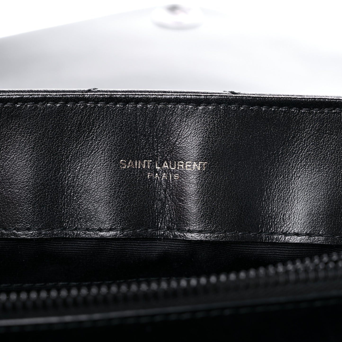 Calfskin Y Quilted Monogram Medium Loulou Chain Satchel Black
