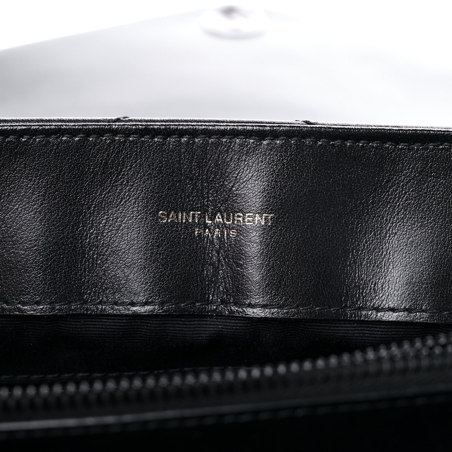 Saint Laurent Calfskin Y Quilted Monogram Medium Loulou Chain Satchel Black 6 of 15