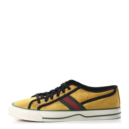 Gucci Econyl Nylon Web Monogram Off The Grid Mens 1977 Tennis Sneakers 11 Crop Black 1 of 9