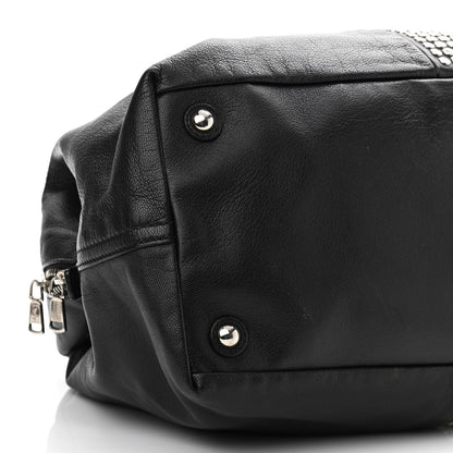Saint Laurent Calfskin Studded Easy Sac Black 9 of 16