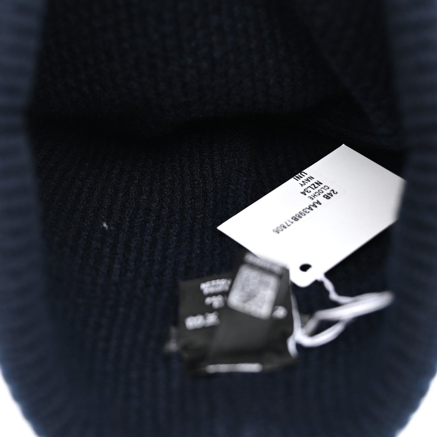 Cashmere CC Beanie Hat Navy