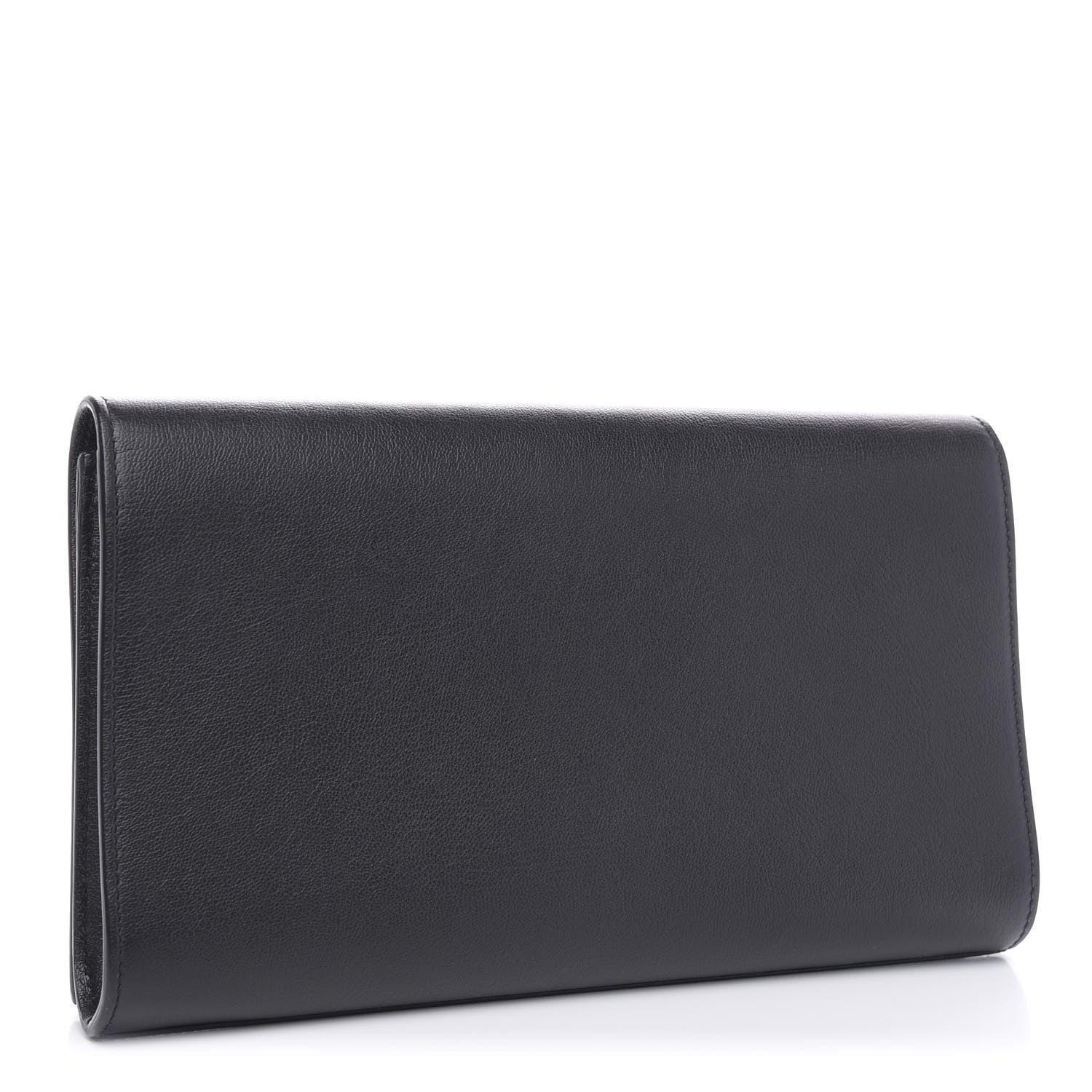 Saint Laurent Calfskin Monogram Large Belle De Jour Clutch Black 3 of 7
