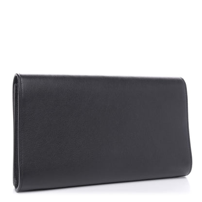 Saint Laurent Calfskin Monogram Large Belle De Jour Clutch Black 3 of 7