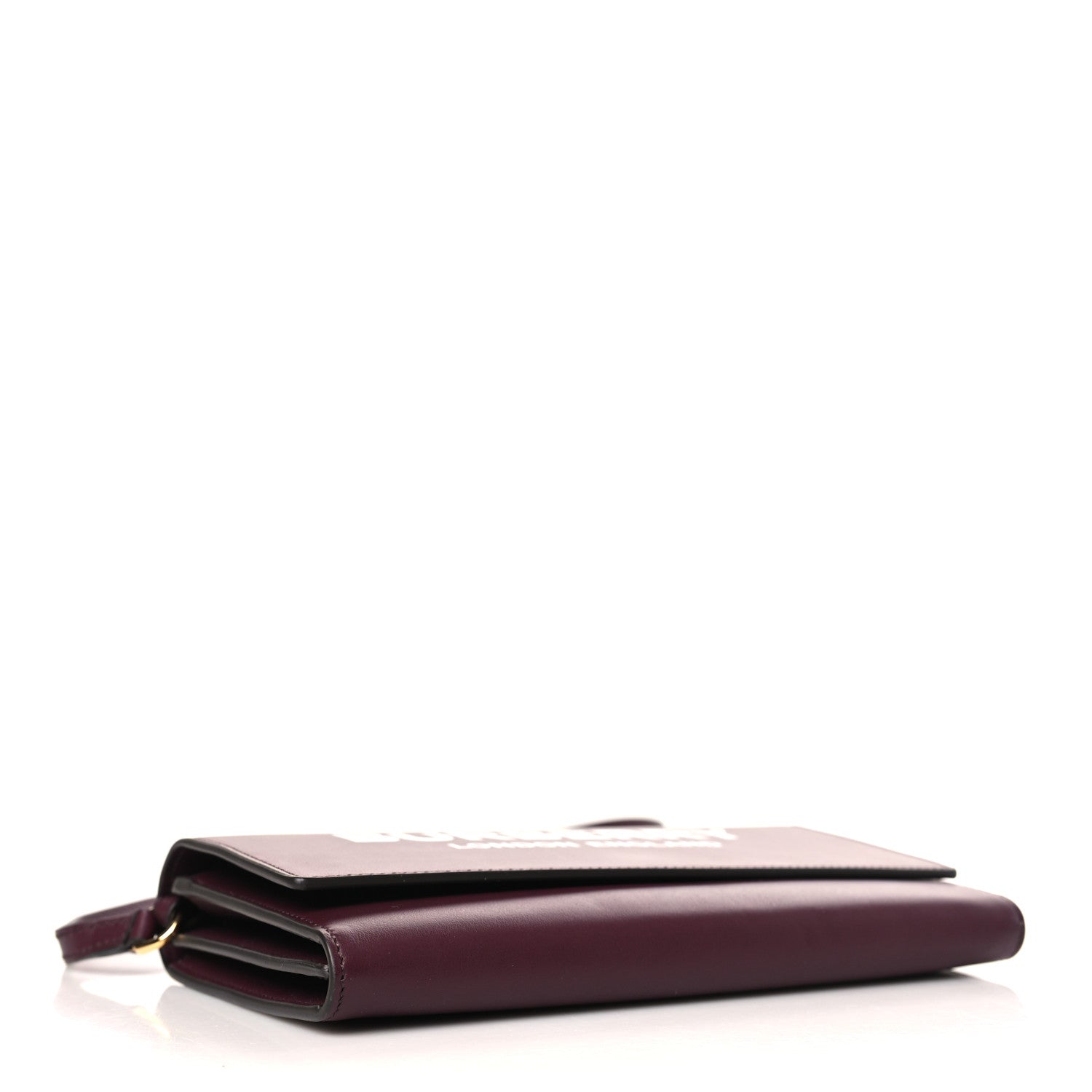 Burberry Calfskin Logo Hazelmere Wallet With Detachable Strap Deep Maroon 4 of 8