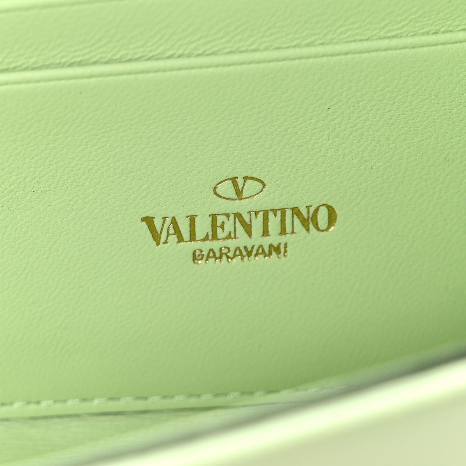 Valentino Garavani Nappa Roman Stud Wallet on Chain Ambrosia 6 of 10