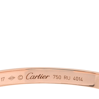 Cartier 18K Pink Gold LOVE Cuff Bracelet 17 3 of 3