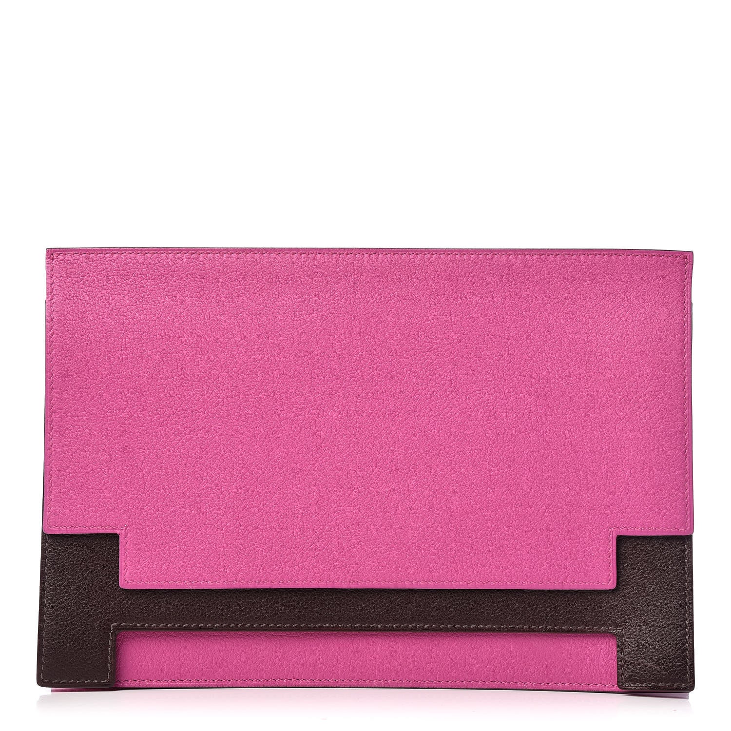 Hermes Evercolor Evergrain Multiplis Clutch Magnolia Havane 1 of 10