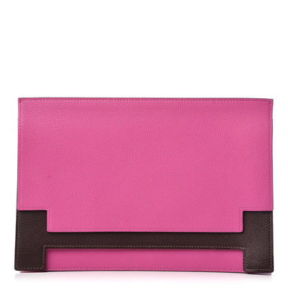 Hermes Evercolor Evergrain Multiplis Clutch Magnolia Havane 1 of 10
