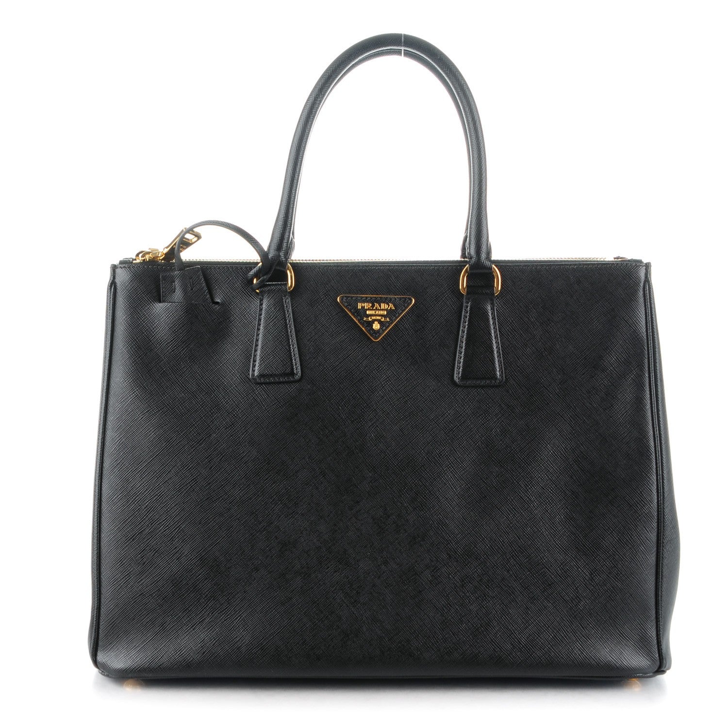 Prada Saffiano Large Galleria Double Zip Tote Black 1 of 9
