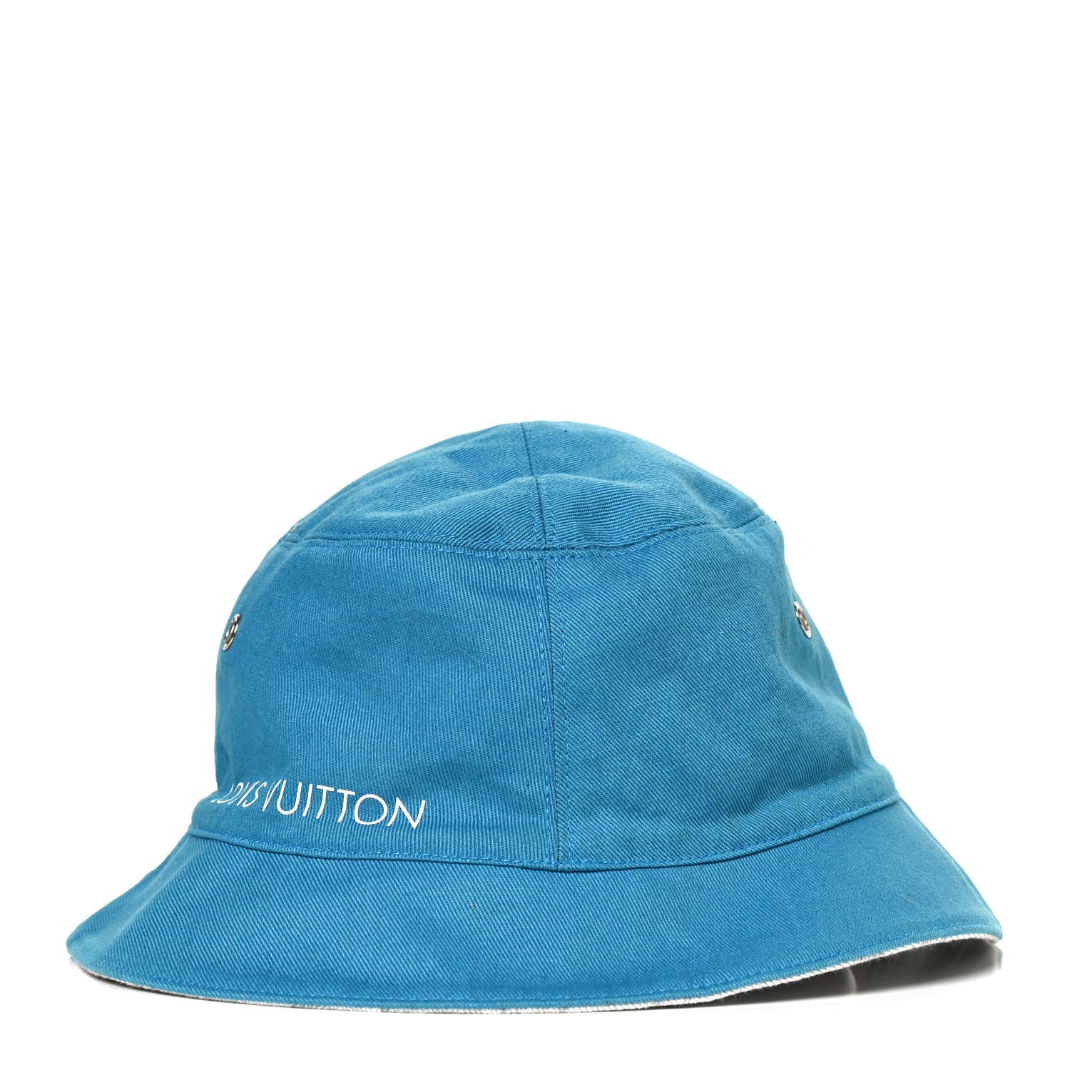 Louis Vuitton Monogram Denim Transformable Bob Bucket Hat 60 White Blue 4 of 14