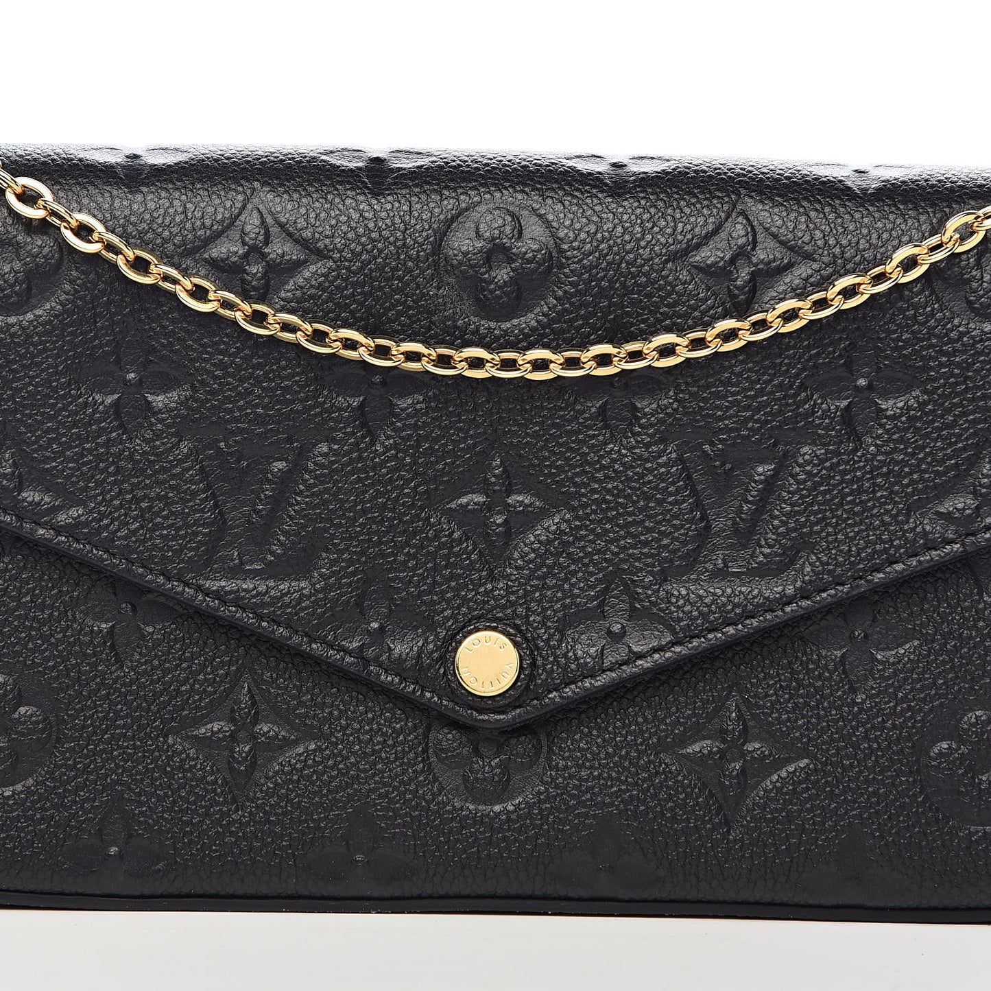Empreinte Pochette Felicie Chain Wallet Black