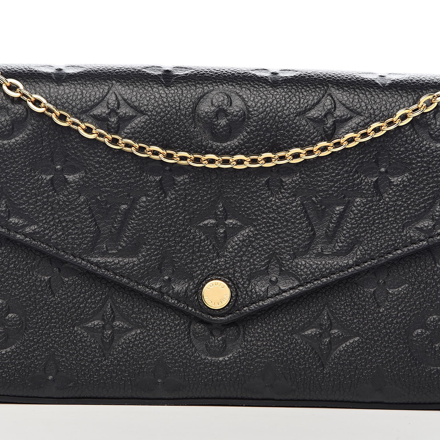 Louis Vuitton Empreinte Pochette Felicie Chain Wallet Black 12 of 12