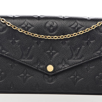Louis Vuitton Empreinte Pochette Felicie Chain Wallet Black 12 of 12