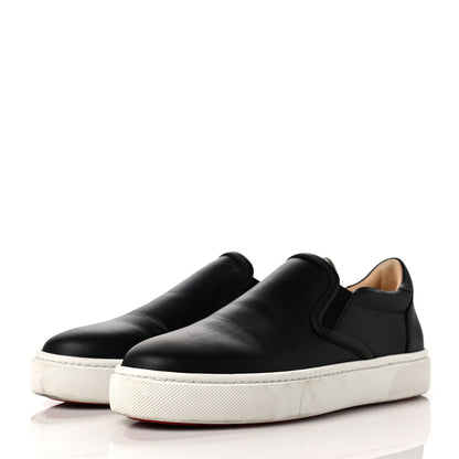 Christian Louboutin Calfskin Masteraltissima Flat Sneakers 40.5 Black 3 of 8