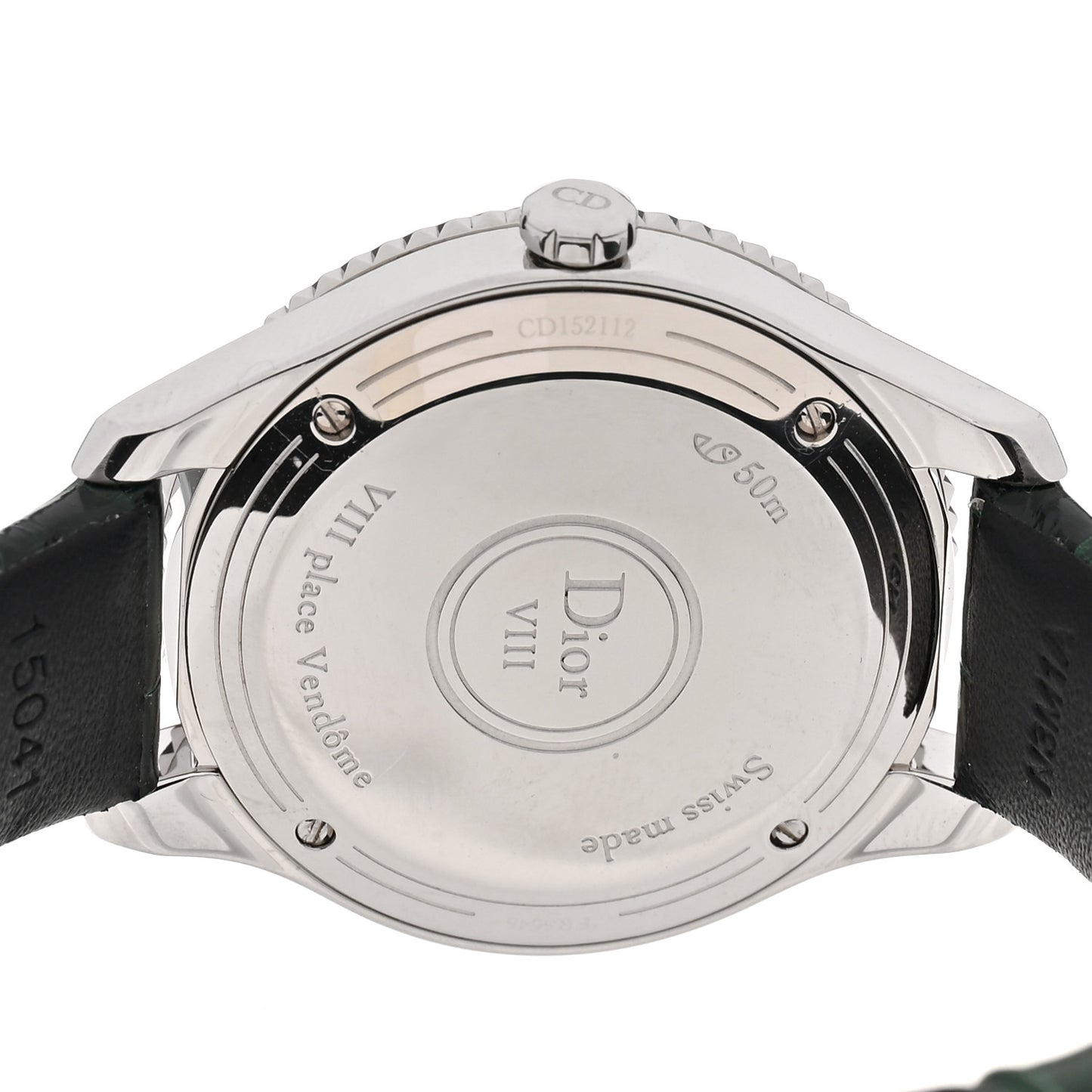 Stainless Steel Alligator Diamond Bezel 32mm Dior VIII Montaigne Quartz Watch White