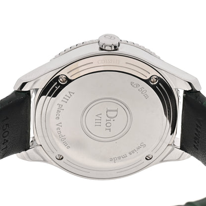 Christian Dior Stainless Steel Alligator Diamond Bezel 32mm Dior VIII Montaigne Quartz Watch White 4 of 5