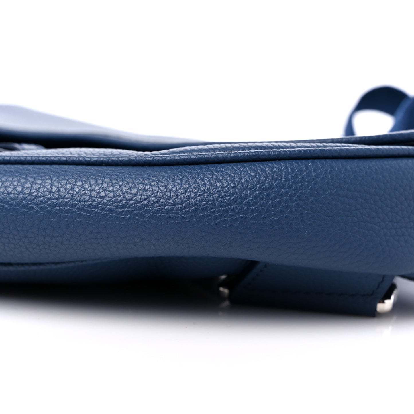 Calfskin Mens Saddle Bag Blue