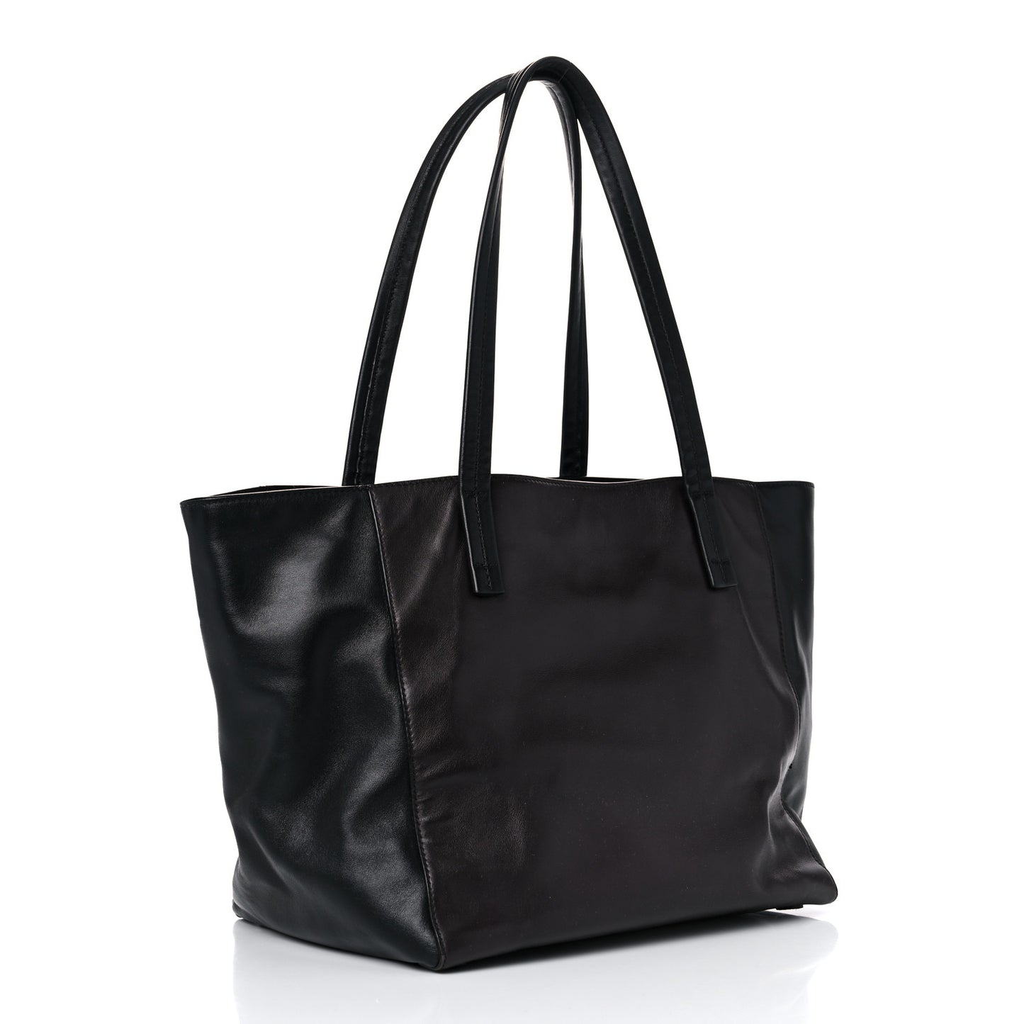 Soft Calfskin Tote Ebano Black