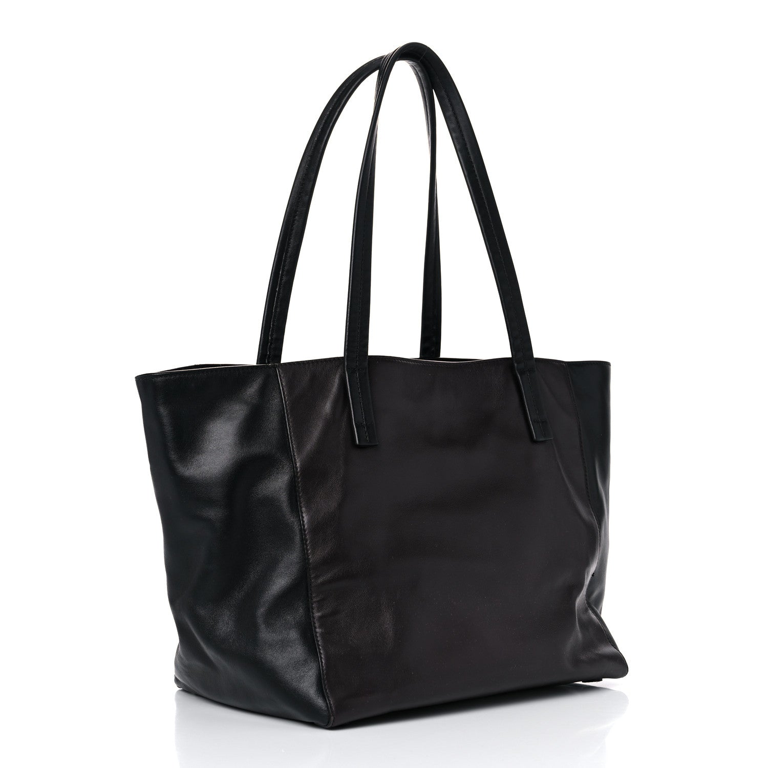 Prada Soft Calfskin Tote Ebano Black 3 of 14