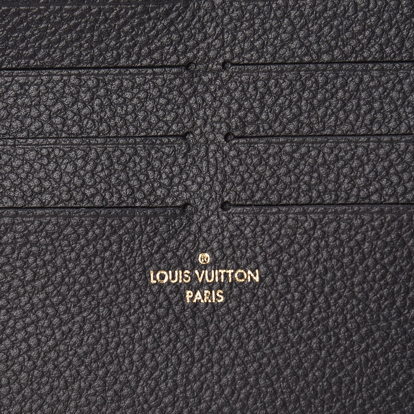 Calfskin Felicie Chain Wallet Card Holder Insert Black