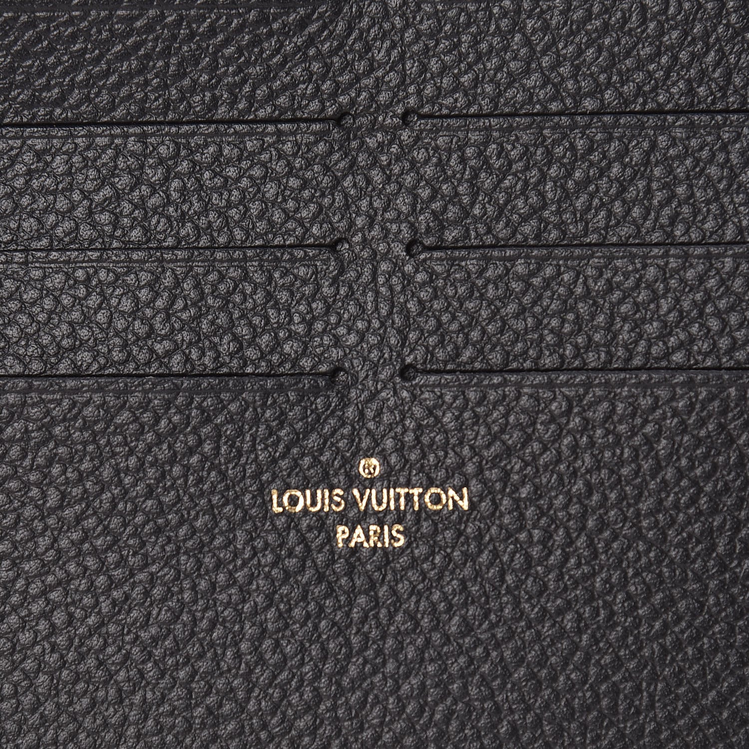 Louis Vuitton Calfskin Felicie Chain Wallet Card Holder Insert Black 6 of 6