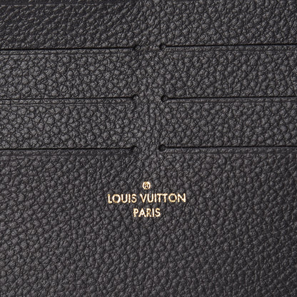 Louis Vuitton Calfskin Felicie Chain Wallet Card Holder Insert Black 6 of 6