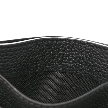 Christian Dior Grained Calfskin Logo Card Holder Black 7 of 7